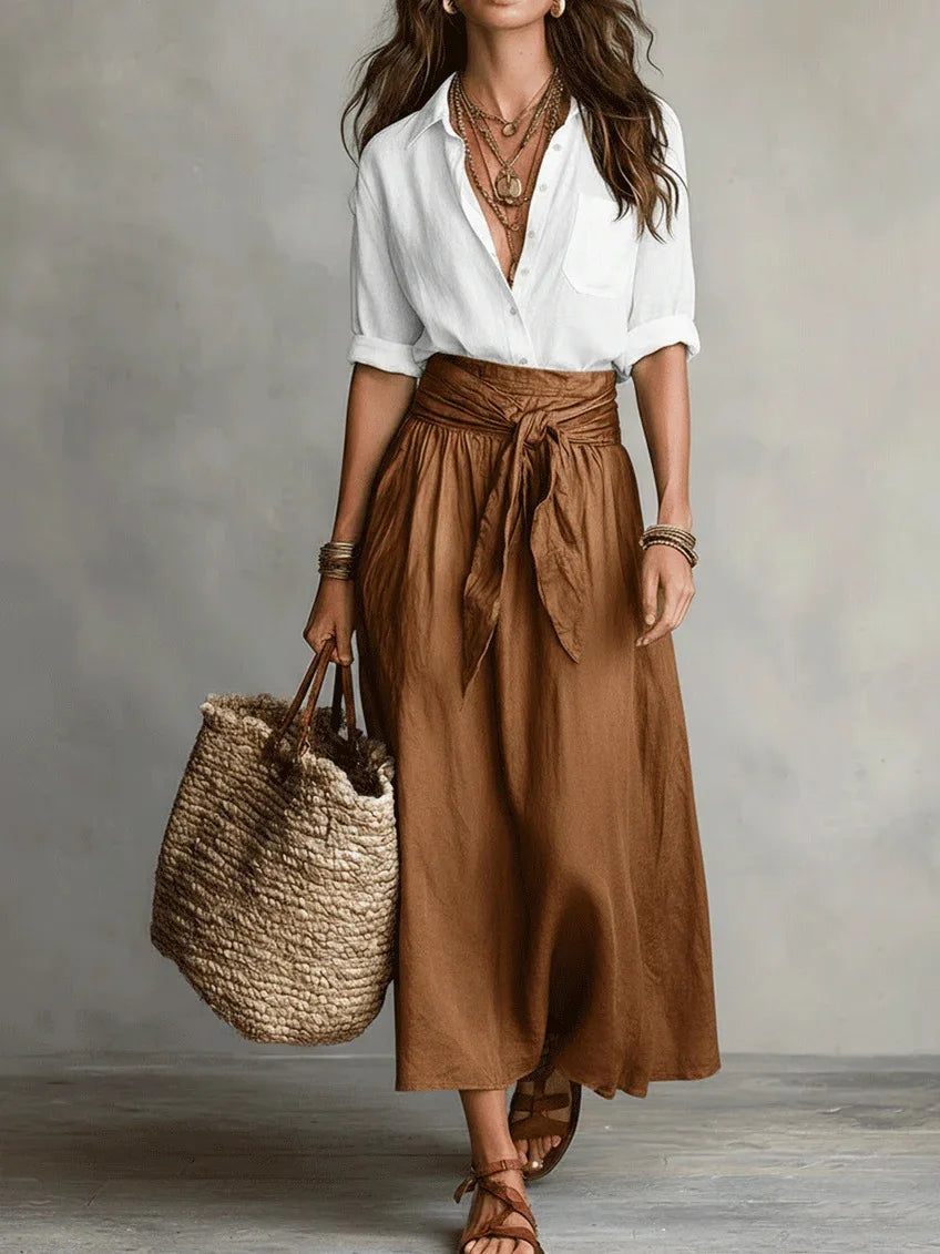 Conjunto de falda y camisa PALERMO