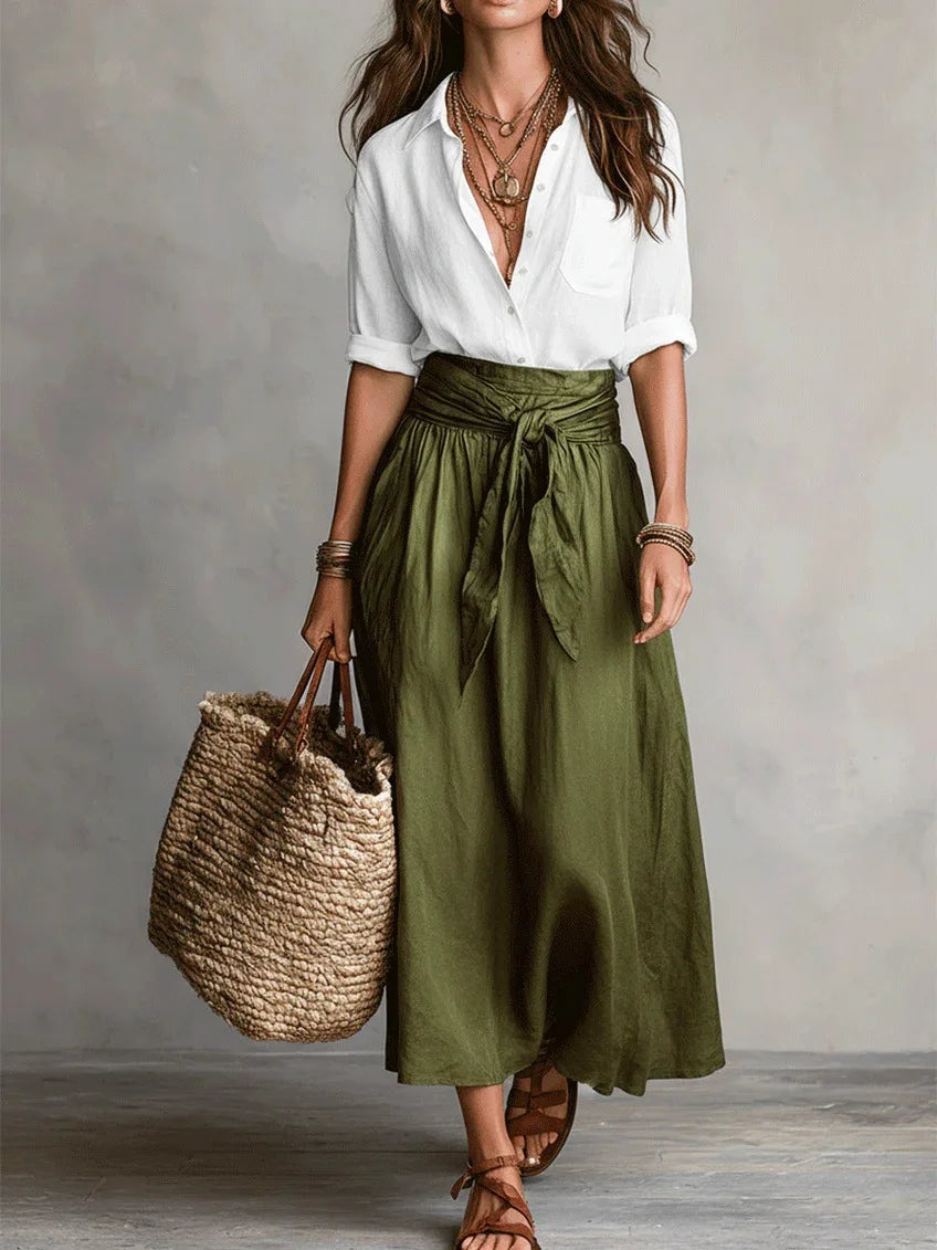 Conjunto de falda y camisa PALERMO